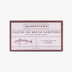 QUARENTENA - Filetes de Melva en Aceite de Oliva, Producto Gourmet, Lata de Conserva 120g, Hecho en España